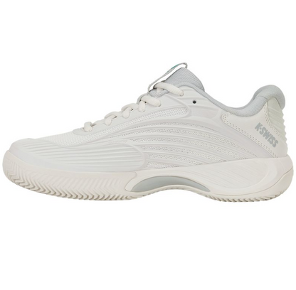 K-Swiss Women's Hypercourt Express 3 Clay Blanc de Blanc/Glacier Grey/Baltic