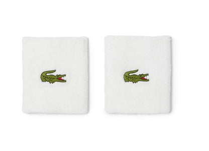 Lacoste Sport Stretch Jersey Wristbands White