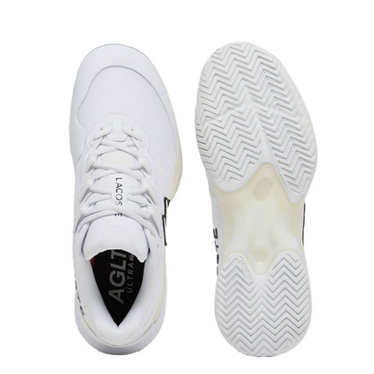 Lacoste Men's AG-LT Ultra White/White Tennis Shoe