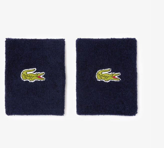 Lacoste Sport Stretch Jersey Wristbands Navy