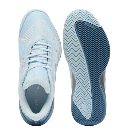 Lacoste Men's AG-LT EVO Tennis Shoe Light Blue/Blue