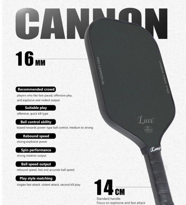Luzz Cannon Pickleball Paddle