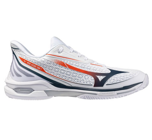 Mizuno Men's Wave Exceed Tour 7 Clay Court White/Insignia Blue Tennis Shoe