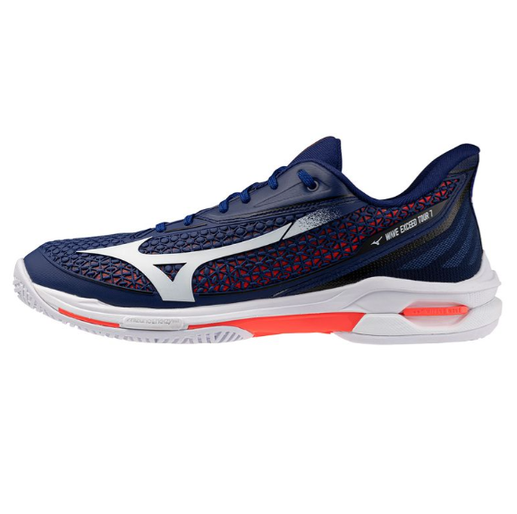 Mizuno Men's Wave Exceed Tour 7 AC Beacon Blue/White