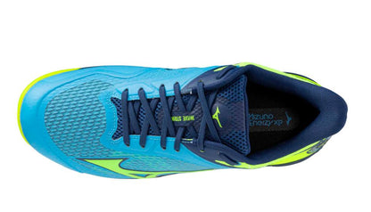 Mizuno Men's Wave Strike AC Jet Blue/Lightning Yellow