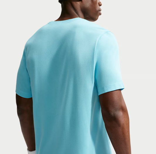Nike Men's Dri-FIT Court Heritage Tennis Tee Blue Glaze