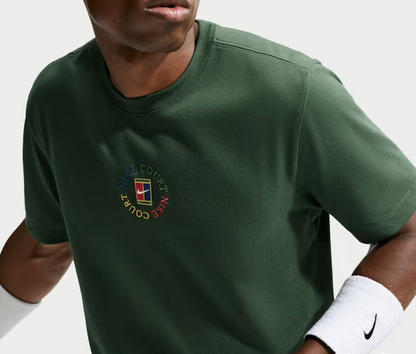 Nike Men's Dri-FIT Court Heritage Tennis Tee Fir