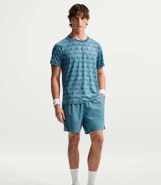 Nike Men's Court Advantage Dri-FIT Tennis Top New Slate/New Slate/White