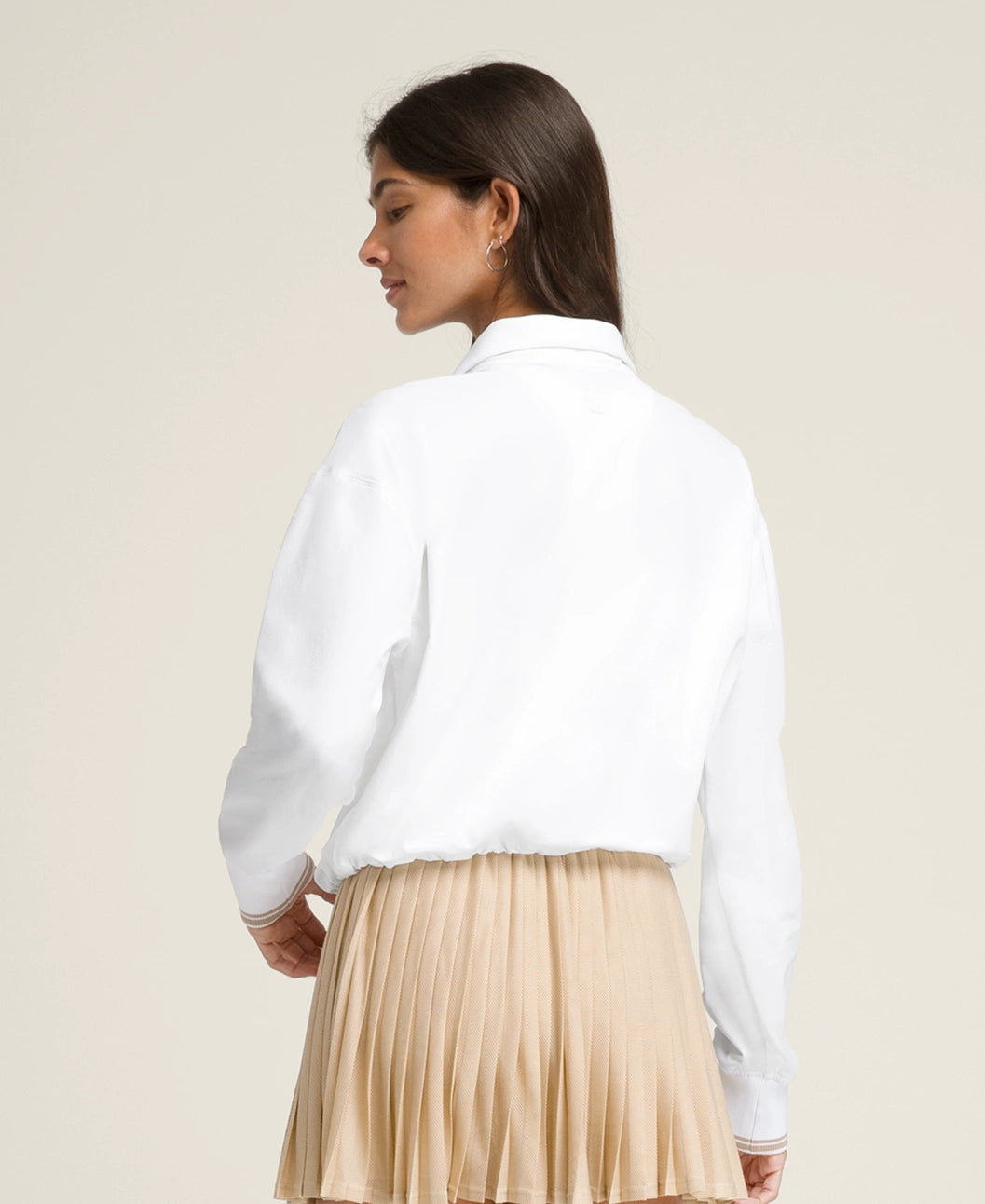 Wilson Davenport Woven Pop Over Bright White