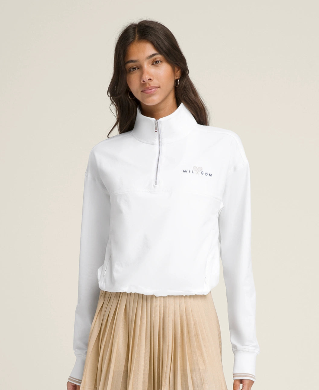 Wilson Davenport Woven Pop Over Bright White