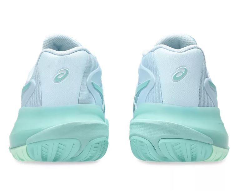 Asics Women's Resolution X Light Blue/Oasis Green Tennis Shoe