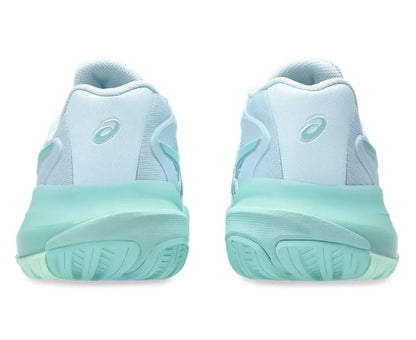 Asics Women's Resolution X Light Blue/Oasis Green Tennis Shoe