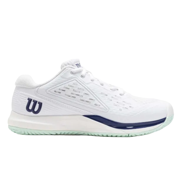 Wilson Rush Pro Ace JR Junior Tennis Shoe White/Bay/Skipper Blue