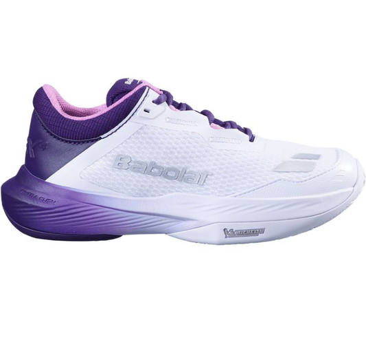 Babolat SFX4 All Court White/Dark Purple Tennis Shoe
