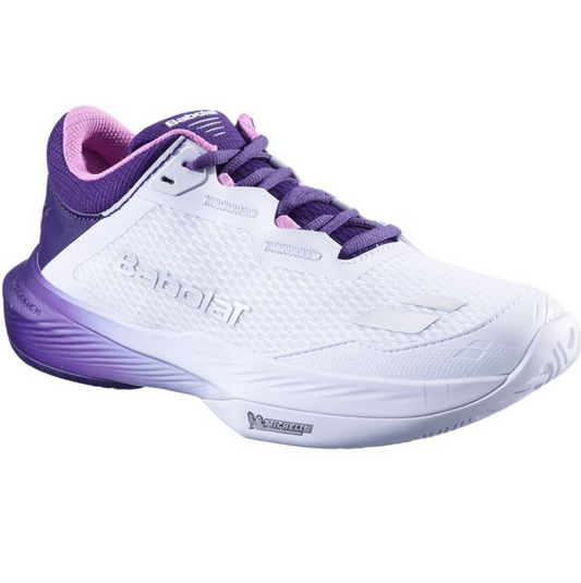 Babolat SFX4 All Court White/Dark Purple Tennis Shoe