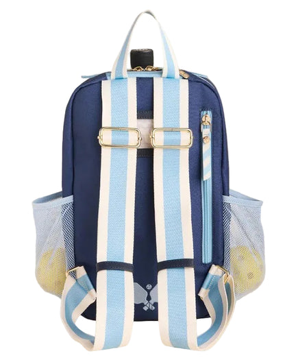 Spartina 449 Armada Navy Blue Stripe Pickleball Backpack