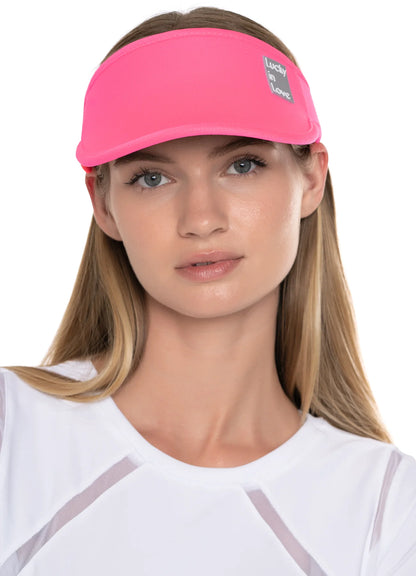 Lucky In Love Logo Stretch Visor