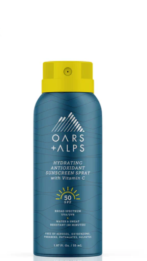 Oars + Alps Travel Size Hydrating Antioxidant SPF 50 Spray