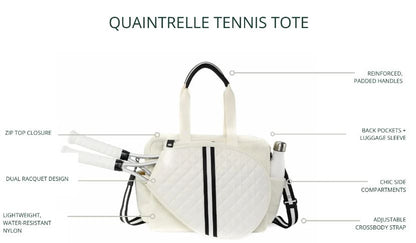 Trelle & Co Quaintrelle Tennis Tote Snow White