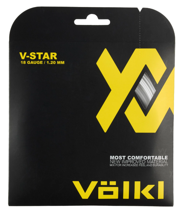 Volkl V-Star 18g White Tennis String
