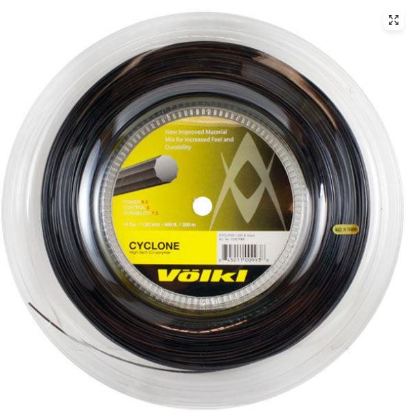 Volkl Cyclone 18g Black Tennis String