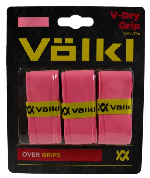 Volkl V-Dry 3 Pack Pink Overgrip