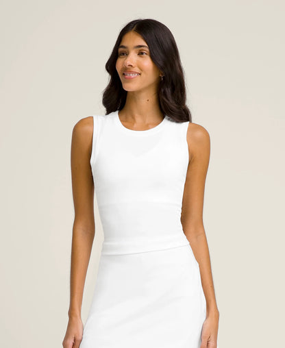Wilson women's Pro Seamless Tank in Bright White