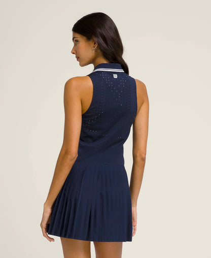 Wilson women's All Court Unlined Tennis Dress in Classic Navy