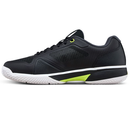 Wilson Men's Rush Lite Clay Court Tennis Shoe Black/White/Safety Yellow