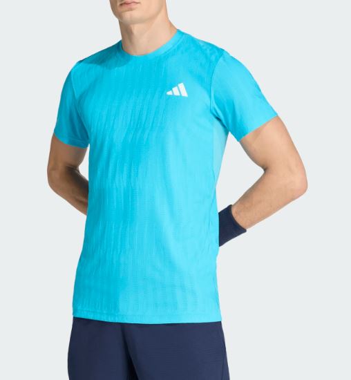 Adidas men's Free Lift Tee Signal Cyan