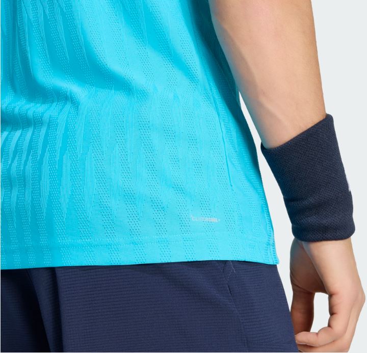 Adidas men's Free Lift Tee Signal Cyan