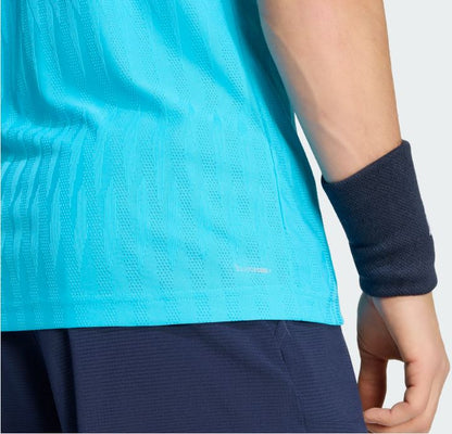 Adidas men's Free Lift Tee Signal Cyan