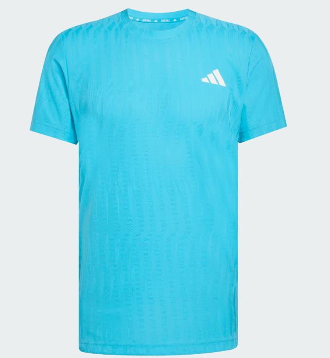 Adidas men's Free Lift Tee Signal Cyan
