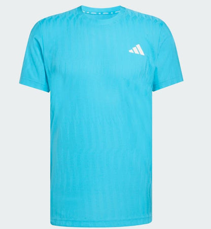 Adidas men's Free Lift Tee Signal Cyan