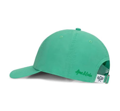 Ame & Lulu Crossed Racquets Performance Hat Jade