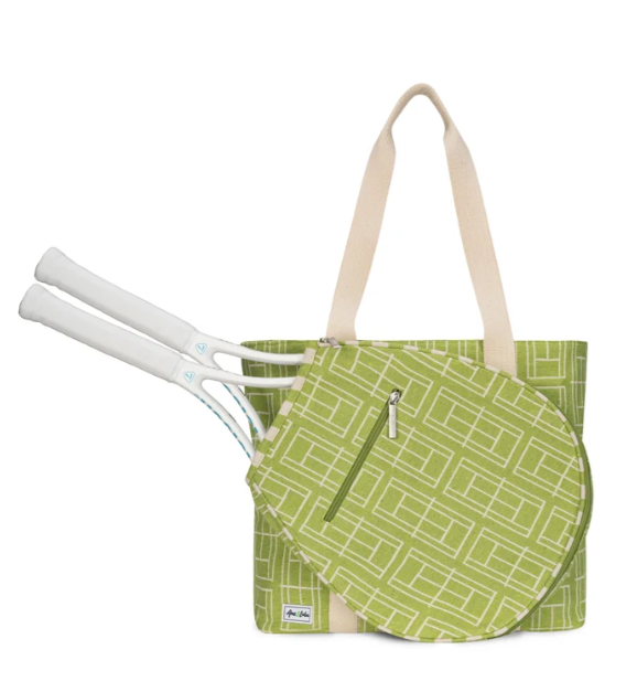 Ame & Lulu Grand Slam Green Court Classic Tennis Tote