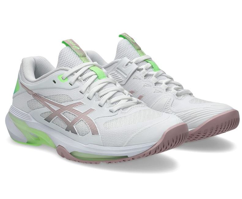 Asics Women’s Solution Speed FF 4 White/Morganite Tennis Shoe
