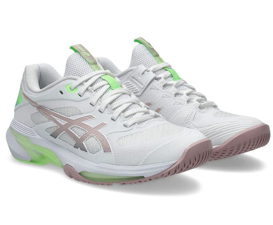 Asics Women’s Solution Speed FF 4 White/Morganite Tennis Shoe