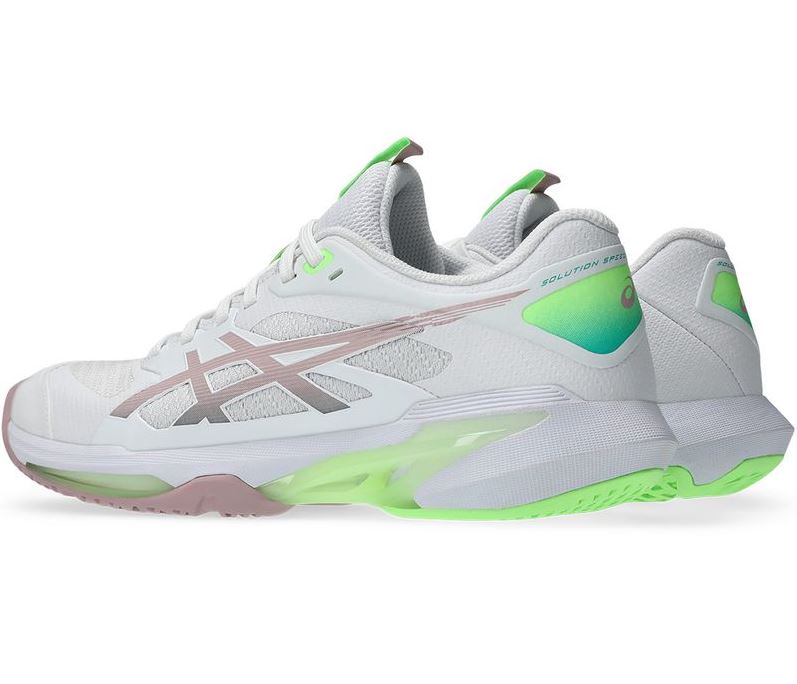 Asics Women’s Solution Speed FF 4 White/Morganite Tennis Shoe