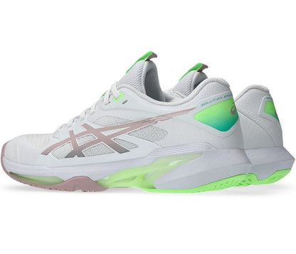 Asics Women’s Solution Speed FF 4 White/Morganite Tennis Shoe