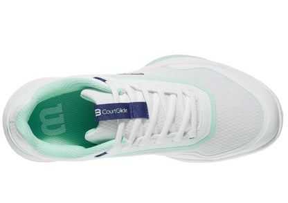 Wilson Women's Courtglide White/Bay/Skip Blue