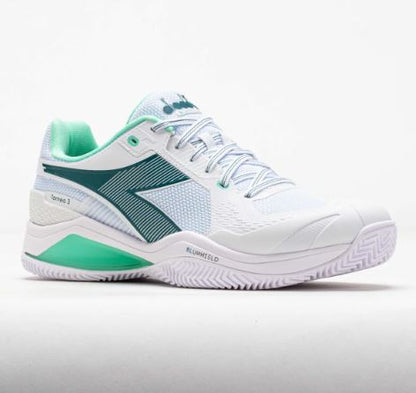 Diadora Men’s Blushield Torneo 3 Clay White/Spruce