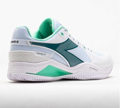 Diadora Men’s Blushield Torneo 3 Clay White/Spruce
