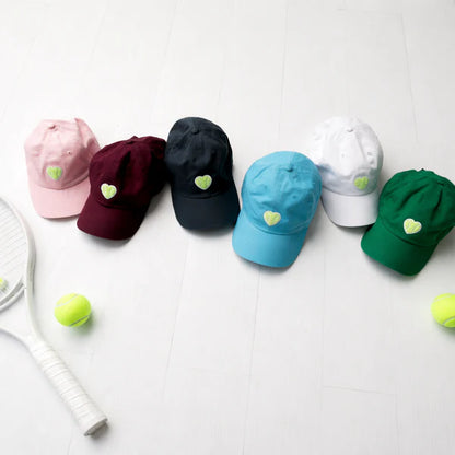 Fuzy Love Classic Baseball Hat with Chenille Heart
