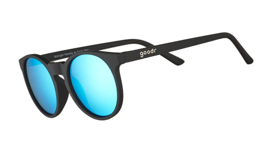 Goodr Circle G Midnight Ramble at the Circle Bar round retro sunglasses
