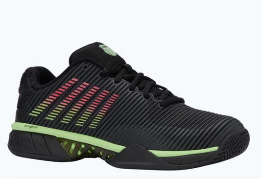 K-Swiss Men's Hypercourt Express Black/Soft Neon Green/Neon Lava