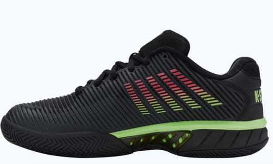 K-Swiss Men's Hypercourt Express Black/Soft Neon Green/Neon Lava