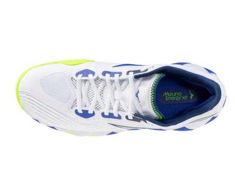 Mizuno Men's Wave Enforce Tour AC White/Dazzling Blue