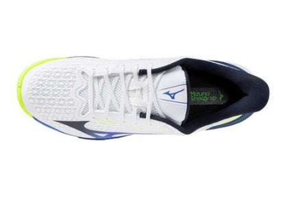 Mizuno Men's Wave Exceed Tour 7 AC White/Dazzling Blue