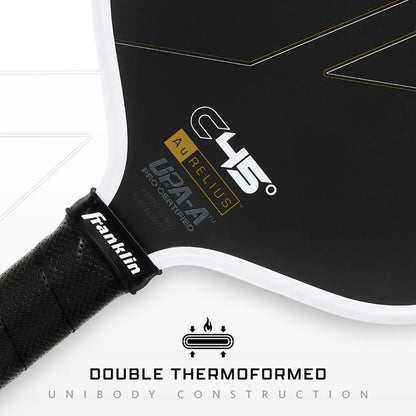 Franklin C45 Aurelius ALW pickleball paddle – throat, grip and handle detail, Anna Leigh Waters edition